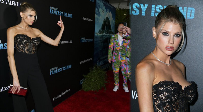 Charlotte McKinney – Big Boobs in Sexy CLeavage at “Blumhouse’s Fantasy Island” Premiere in Century City