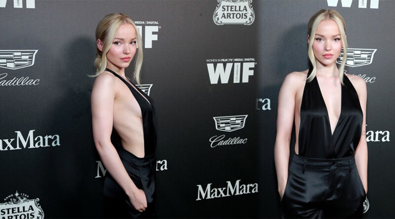 Dove Cameron – Braless Cleavage at 13th Annual Women In Film Female Oscar Nominees Party in Hollywood