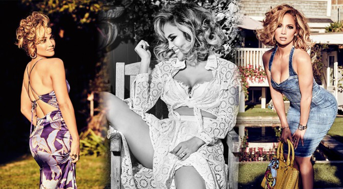 Jennifer Lopez – Sexy Ass and Boobs in Guess Girl Spring 2020 Campaign