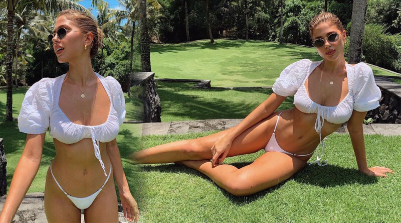 Kara Del Toro – Sexy Body in SMall White Bikini
