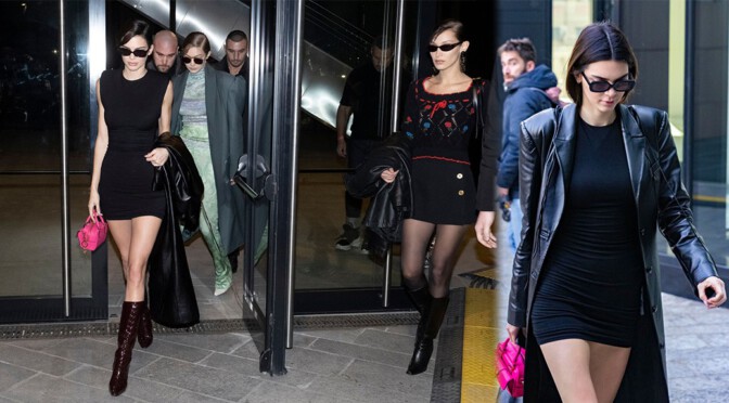 Kendall Jenner Sexy Body In Little Black Dress