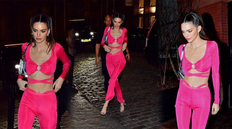 Kendall Jenner – Sexy Camel-Toe in Tight Pants Out in New York