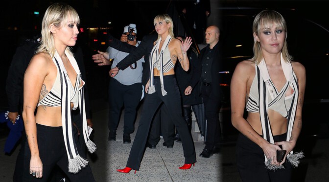 Miley Cyrus – Sexy Nipslip at the Bowery Hotel in New York