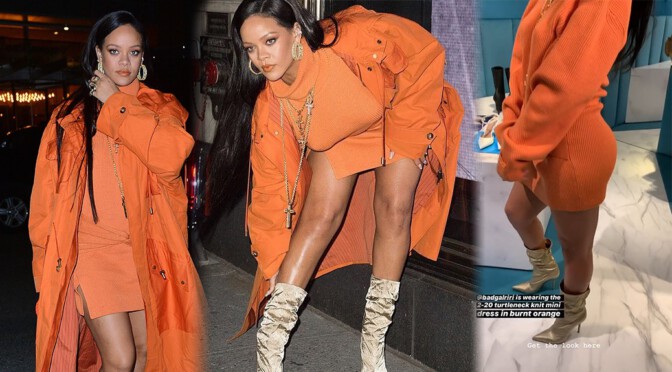 Rihanna – Big Braless Boobs at Fenty Launch at Bergdorf Goodman in New York