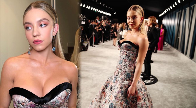 Sydney Sweeney – Hot Big Boobs at 2020 Vanity Fair Oscar Party in Beverly Hills