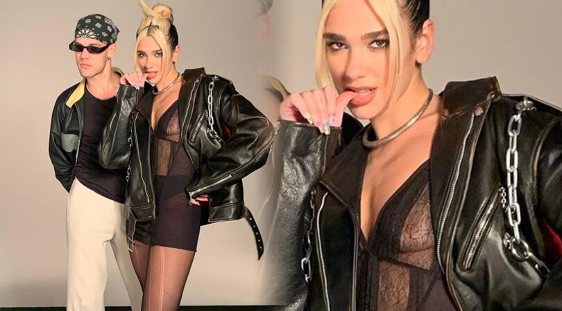 Dua Lipa – Sexy Boobs in Transparent Underwear
