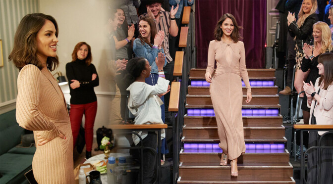 Eiza Gonzalez – Sexy Body in Beautiful Dress at The Late Late Show with James Corden in Los Angeles