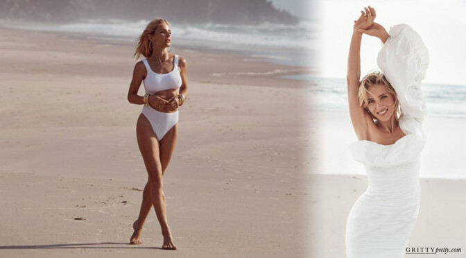 Elsa Pataky Sexy Photoshoot at the Beach for Gritty Pretty Magazine (Autumn 2020)