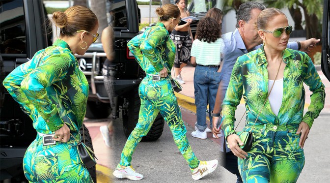 Jennifer Lopez – Sexy Big Ass in Tight Pants Out in Miami