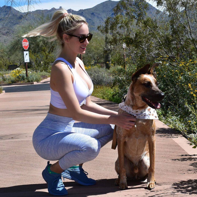 Paige Spinarac Tight Leggings And Sports Bra