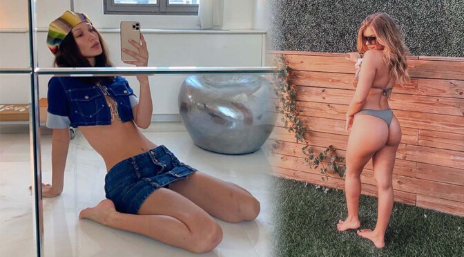 Bella Hadid’s Sexy Upskirt and Other Celebrities in a Weekly Instagram/Twitter Roundup