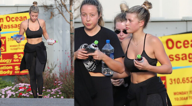 Sofia Richie – Sexy in Sports Bra Out in West Hollywood