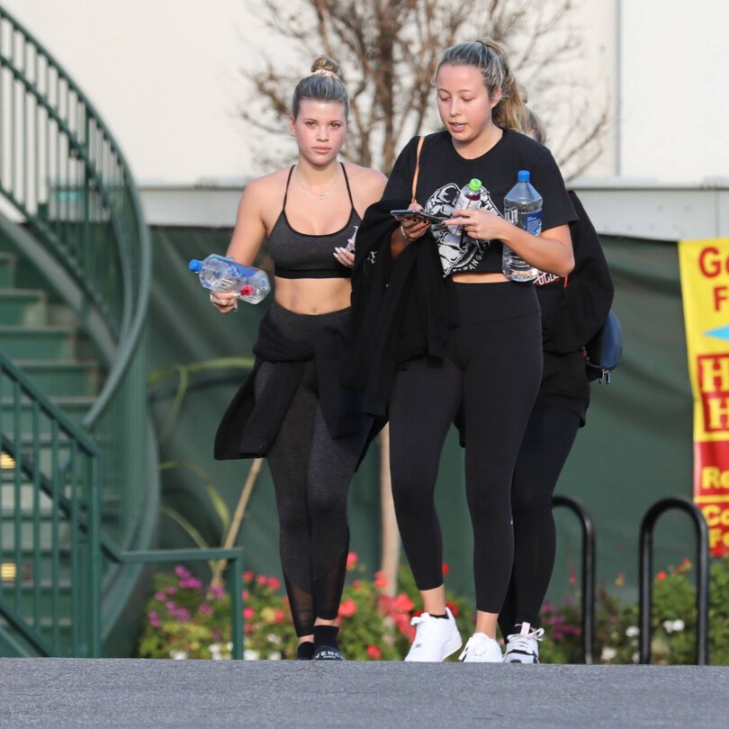 Sofia Richie Sexy Fit Body In Sports Bra