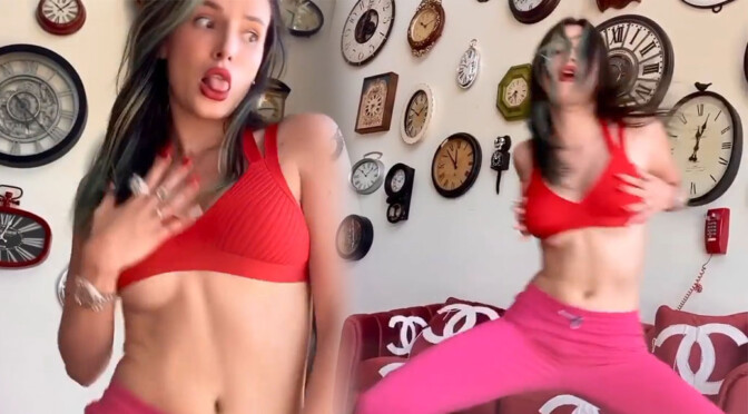 Bella Thorne – Sexy Boobs in Erotic Dance Video