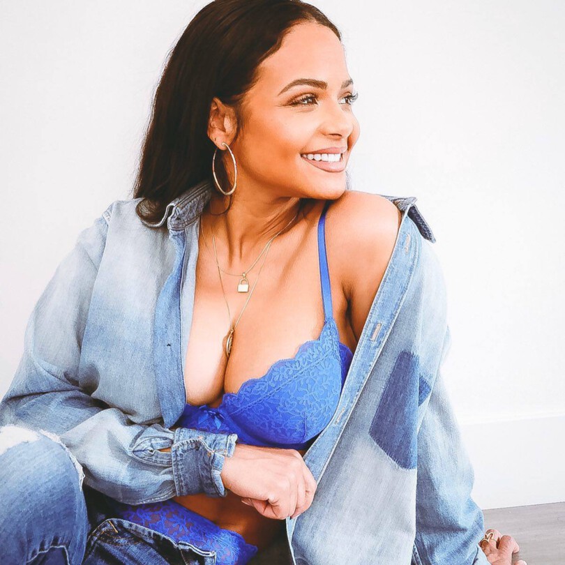 Christina Milian Alluring Big Boobs In Bra