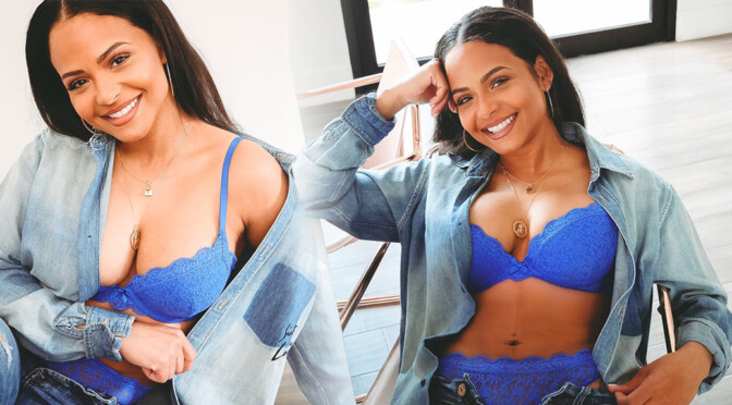 Christina Milian – Beautiful Big Boobs in Sexy Underwear (Video)