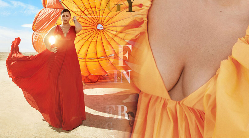 Demi Lovato – Sexy Cleavage in Harper’s Bazaar US Magazine (May 2020)