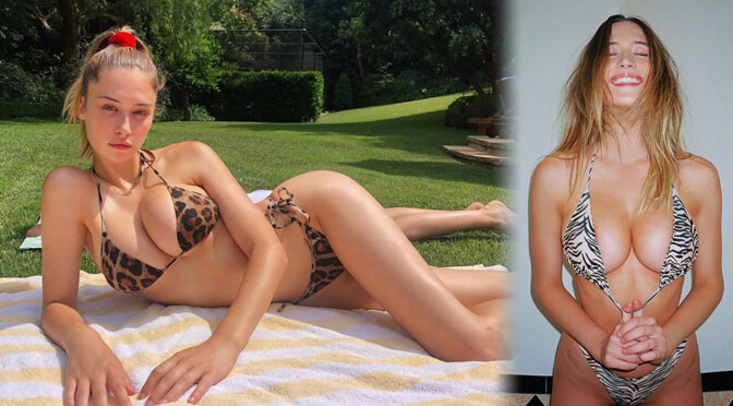 Elsie Hewitt – Stunning Boobs in Tiny Bikini Photoshoot