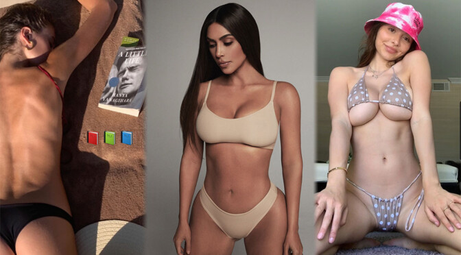 Kim Kardashian in Sexy Underwear and Other Celebrities in a Weekly Instagram/Twitter Roundup