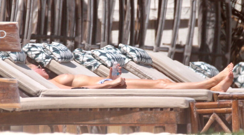 Kristen Hancher – Beautiful Topless Boobs at the Beach in Tulum (NSFW)