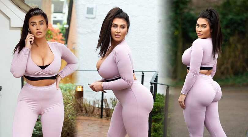 Lauren Goodger – Sexy Thick Body in Leggings and Revealing Top Out in Essex