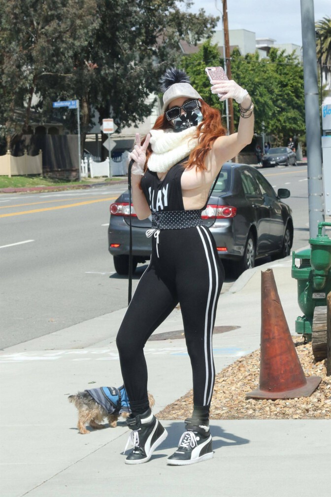 Phoebe Price Racy Braless Outfit