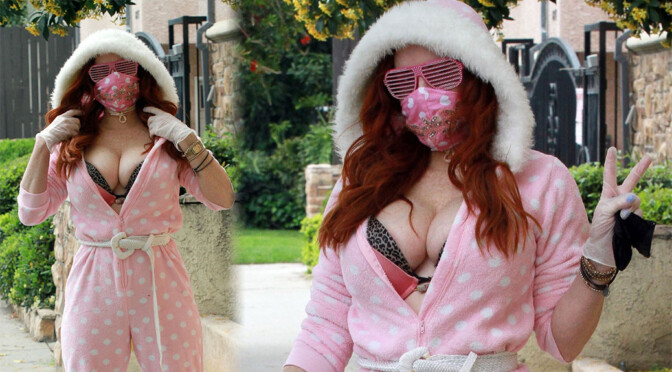 Phoebe Price – Big Breasts in Sexy Bra Out in Los Angeles