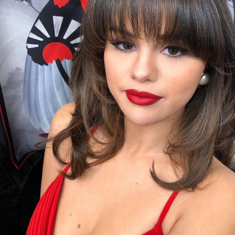 Selena Gomez Beautiful In Red Dress