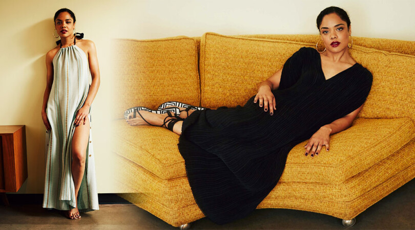 Tessa Thompson – Beautiful Photoshoot by by Guy Lowndes for Vogue Magazine