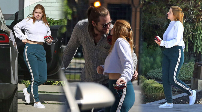 Ariel Winter – Busty in Cropped Top Out in Los Angeles