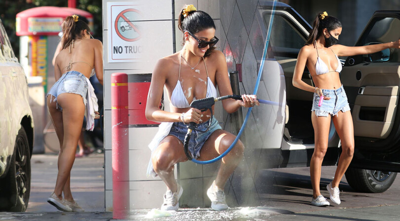 CJ Franco – Hot Ass in Tiny Shorts Out in Santa Monica