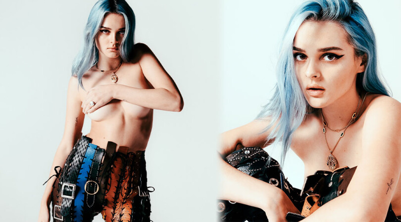 Charlotte Lawrence – Sexy Boobs in Topless Photoshoot for V Magazine (V125 Summer 2020)