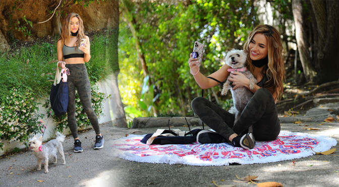 Chrishell Stause – Sexy Body in Leggings and Sports Bra Out in Los Angeles