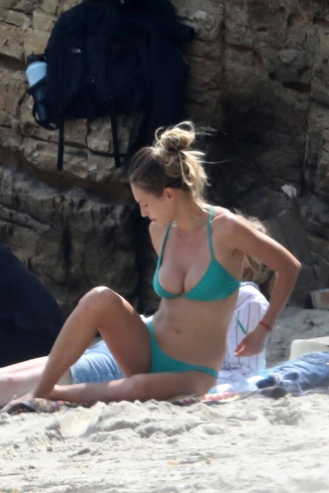 Dylan Penn Sexy Boobs At Beach