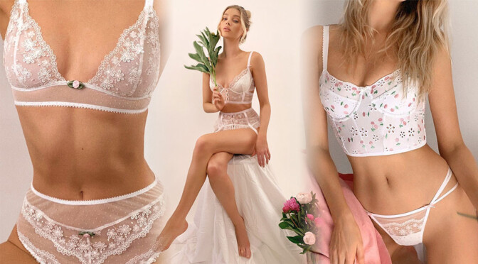 Elsa Hosk – Sexy Body in Skimpy Lingerie Photoshoot