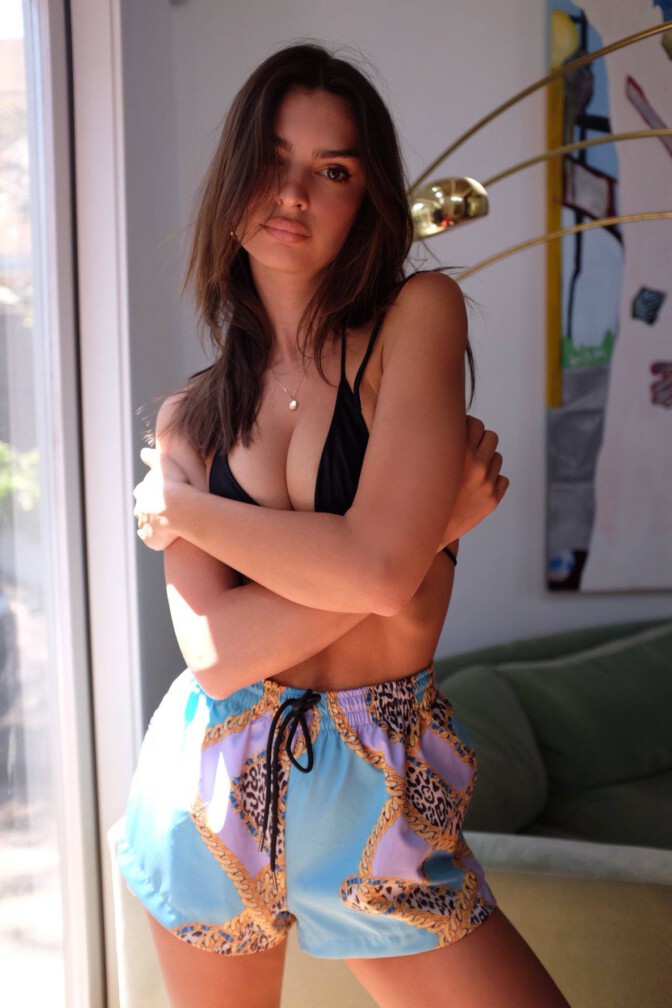 Emily Ratajkowski Hot Braless Boobs