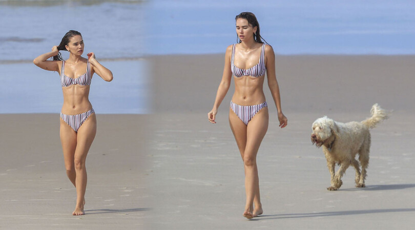 Gabriella Brooks – Beautiful Body in Sexy Small Bikini at the Beach
