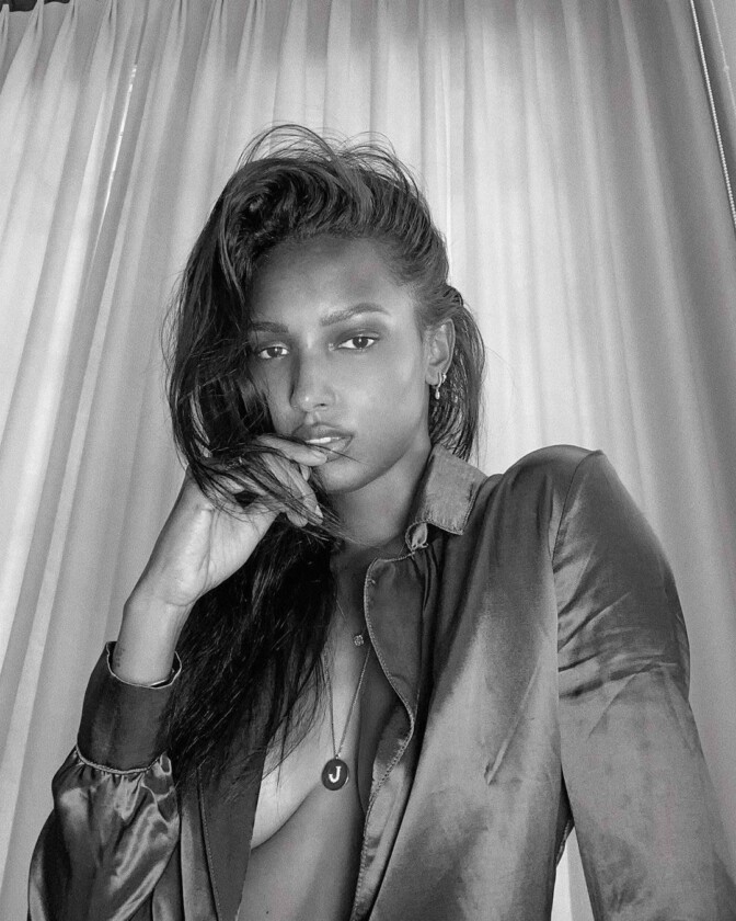 Jasmine Tookes Braless Photos