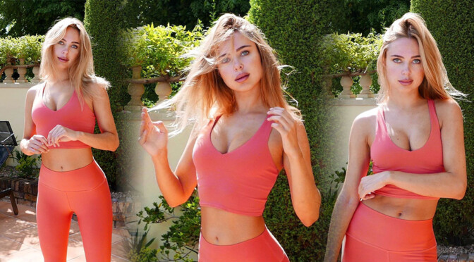 Kimberley Garner – Hot Body in Sexy Yoga Outfit