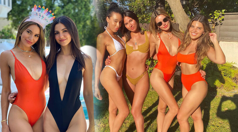 Victoria Justice & Madison Reed – Sexy in Swimsuits at Madison’s birthday Party