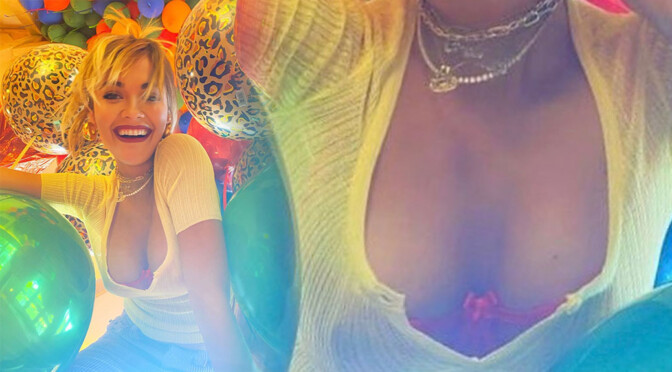Rita Ora – Sexy Boobs in Deep Cleavage Photoshoot