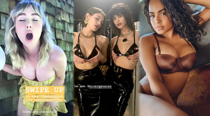Kaia Gerber’s Sexy Little Boobs and Other Celebrities in a Weekly Instagram/Twitter Roundup