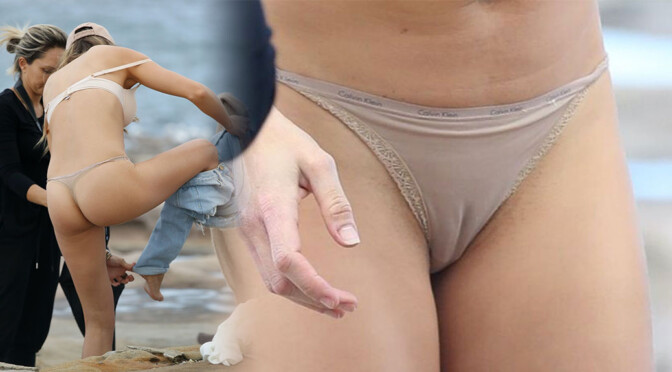Stephanie Claire Smith – Sexy Big Camel-Toe in Panties at Photoshoot in Sydney
