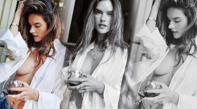 Alessandra Ambrosio – Sexy Sideboob in Hot Braless Photoshoot
