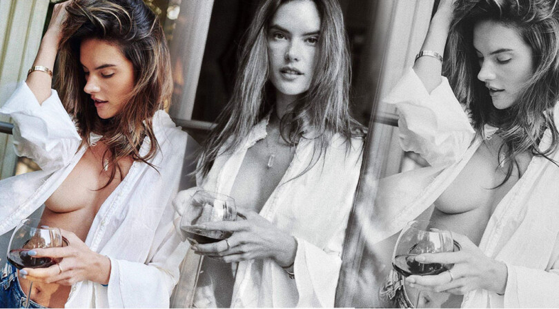 Alessandra Ambrosio – Sexy Sideboob in Hot Braless Photoshoot