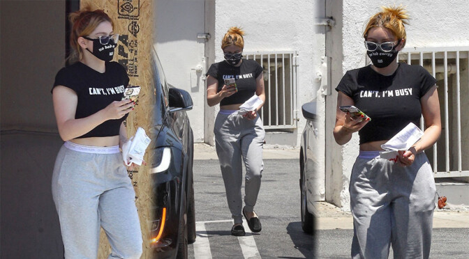 Ariel Winter – Sexy Braless Pokies Out in Studio City