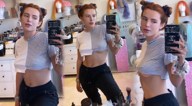 Bella Thorne – Hot Braless Underboobs Video