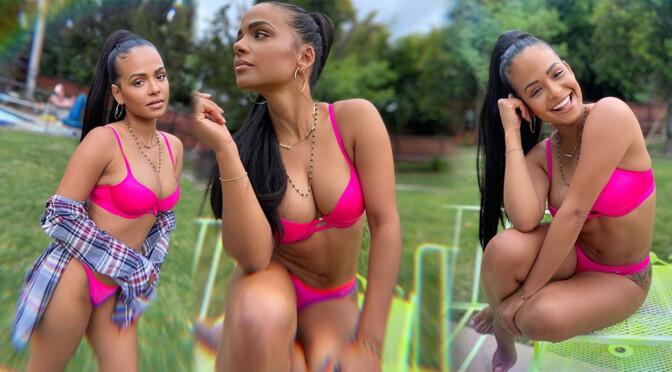 Christina Milian – Beautiful Big Boobs in Sexy Small Bikini Photoshoot