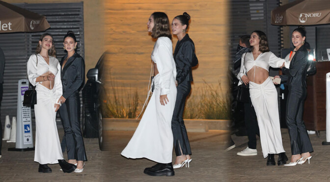 Delilah Belle & Amelia Gray Hamlin – Sexy Candids at Nobu in Malibu