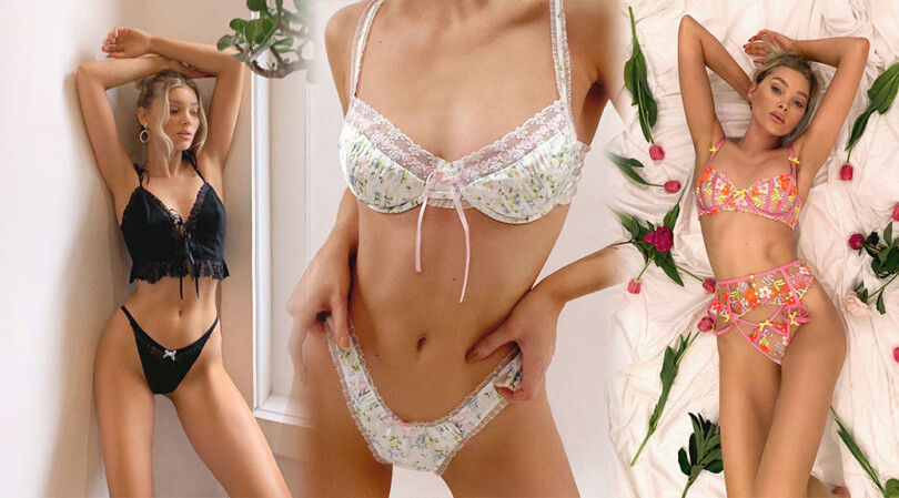 Elsa Hosk – Beautiful Body in Sexy Lingerie for Victoria’s Secret x For Love & Lemons Campaign (June 2020)